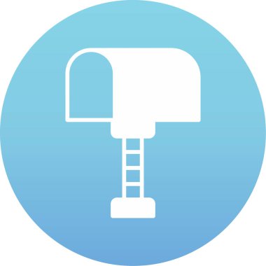 Modern b 'nin vektör illüstrasyonu sandalye ikonundan yoksun