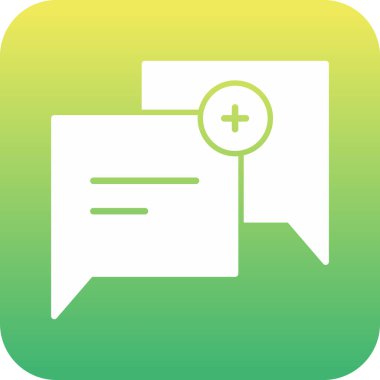 Modern b 'nin vektör çizimi sohbet simgesinden yoksun