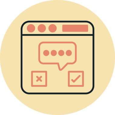 Web simgesi vektör illüstrasyonu