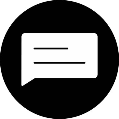 Sohbet simgesi vektör illüstrasyonu