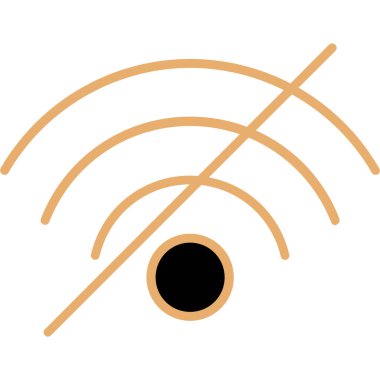 Uzun gölge Wi-Fi sembolünün düz simgesi