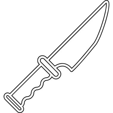 bıçak simgesi, basit tasarım