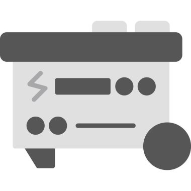 Elektrik Üretici ağ simgesi, vektör illüstrasyonu