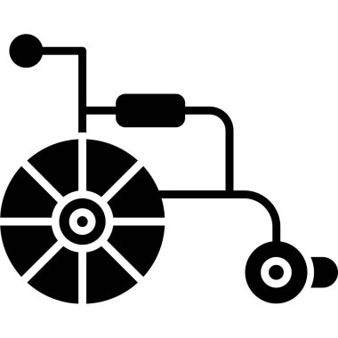 tekerlek bisiklet vektör simgesi