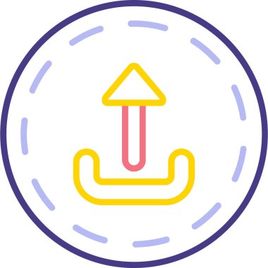 Modern bir simgenin vektör illüstrasyonu