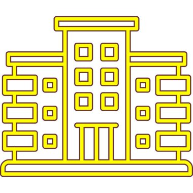 mimari yapı şehir simgesi - taslak biçimi