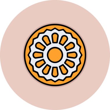 çiçek simgesi vektör illüstrasyonu