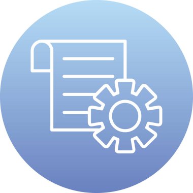 Belge simgesinin vektör illüstrasyonu