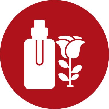 Bir çiçek simgesinin vektör illüstrasyonu