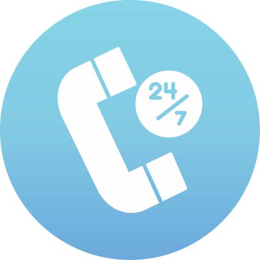 Telefon var. Web simgesi basit illüstrasyon