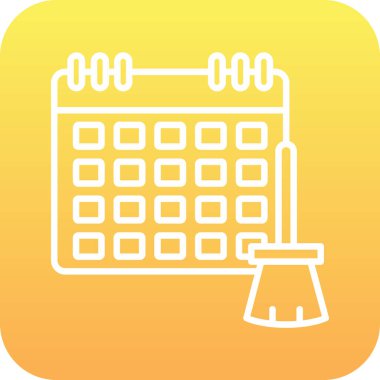 vektör takvimi simgesi, basit vektör illüstrasyonu