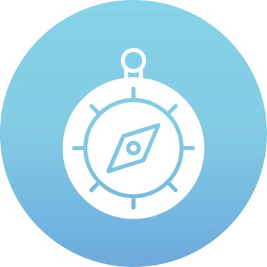 Pusula simgesini, basit vektör çizim