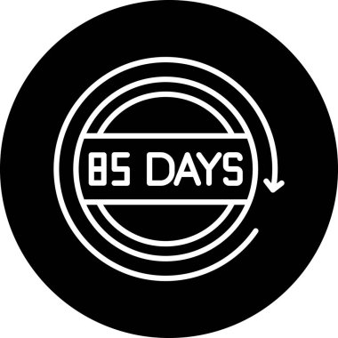 Siyah damga simgesinin vektör illüstrasyonu