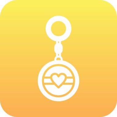 Kalp ikonu vektör illüstrasyonu