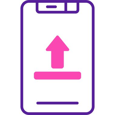 cep telefonu ikonu vektör illüstrasyonu