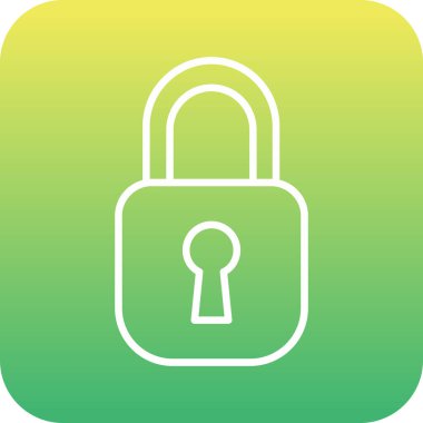 Soyut arkaplanda kilit simgesi izole edildi