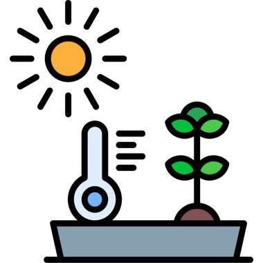 Güneş. Web simgesi basit illüstrasyon