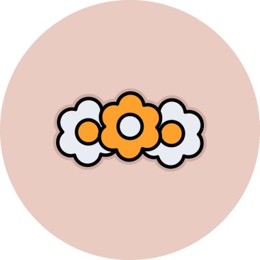 Bulut simgesi vektör illüstrasyonu