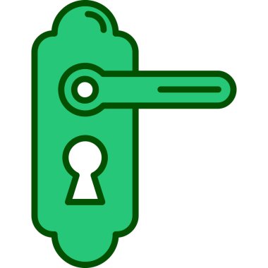 Anahtar kilidi. Basit illüstrasyon