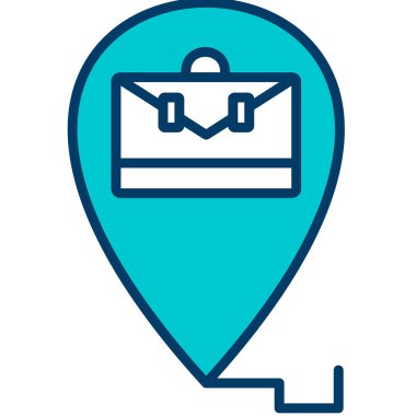 harita simgesinin vektör illüstrasyonu