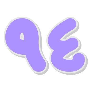 çizgi film doodle mektup bir