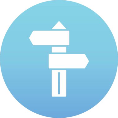 Kolayca düzenleyebilen yol işaretleri vektör simgesi