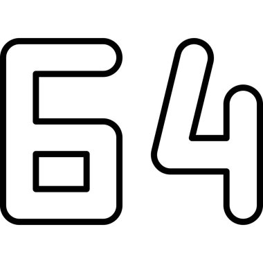 6 numaralı simge, satır biçimi tasarımı