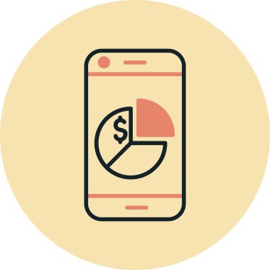 Mobil bankacılık vektör çizim