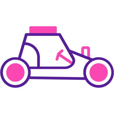 - Araba. Web simgesi basit illüstrasyon