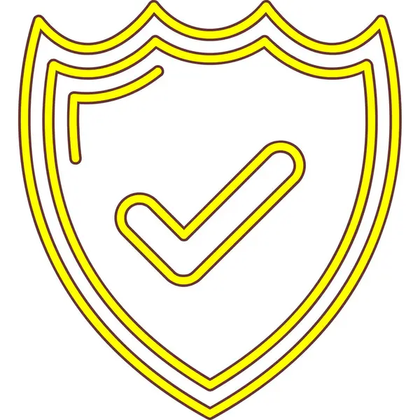 Kalkan. Web simgesi basit illüstrasyon