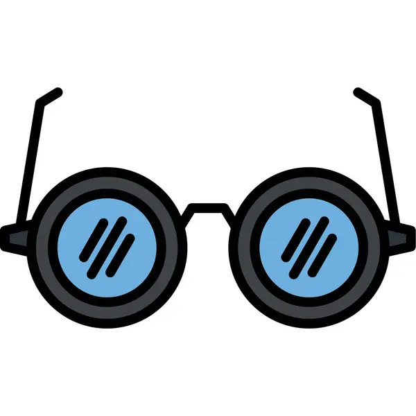 Gözlük ikonu. gözlüklerin vektör çizimi