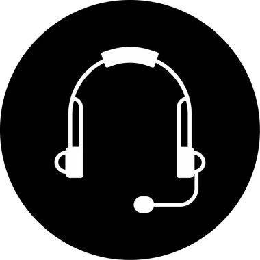 vektör kulaklık simgesi illüstrasyonu