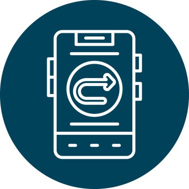 akıllı telefon simgesi vektör illüstrasyonu