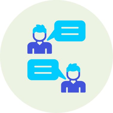 Konuşma baloncukları simgesinin vektör çizimi