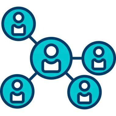 şebeke. Web simgesi basit illüstrasyon