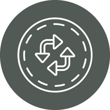 Geri dönüşüm simgesi vektör resimlemesi