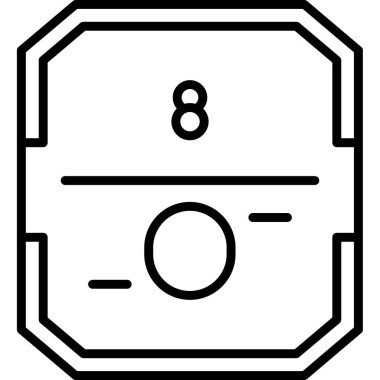 Bilardo topu simgesi, basit biçim