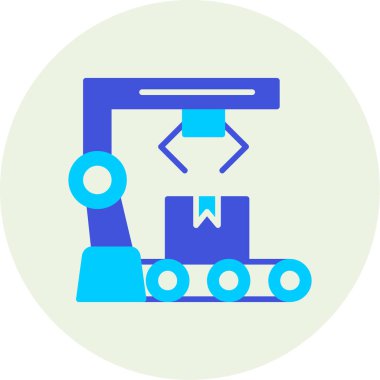 robot. Web simgesi basit illüstrasyon