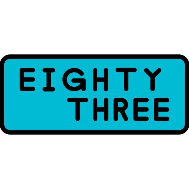 85 yıl, üç, 6 numaralı tasarım vektör çizimi