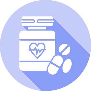 Modern bir tıbbi simgenin vektör çizimi