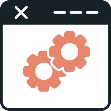 Ayarlar vektör simgesi. biçim düz sembol, düz gri renkler, yuvarlak açılar, beyaz arkaplan