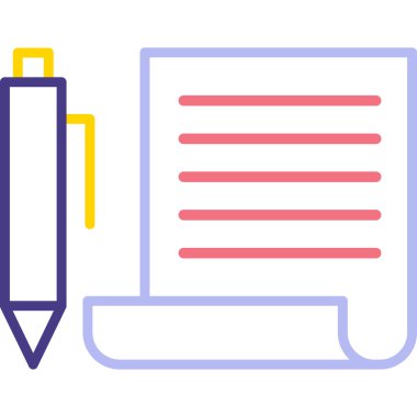 kalem simgesinin vektör illüstrasyonu