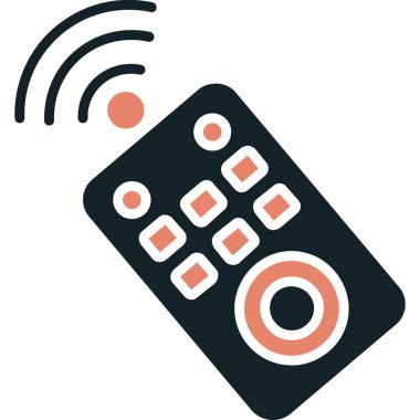 Uzaktan kumanda simgesi - dış hat biçimi