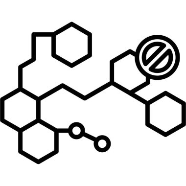 Kimyasal kimyasal formül simgesi, özet biçimi