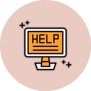 yardım simgesi çizimi