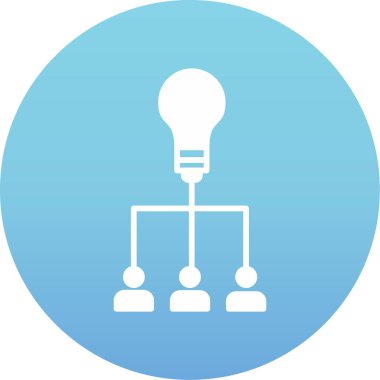 Modern b 'nin vektör illüstrasyonunda ampul simgesi yok