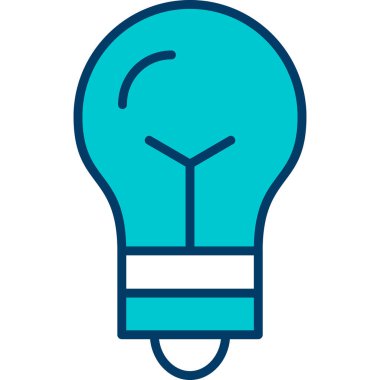 Ampul. Web simgesi basit illüstrasyon