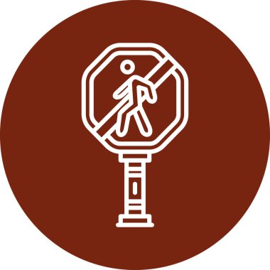 Yaya geçidi işareti. Basit tasarım