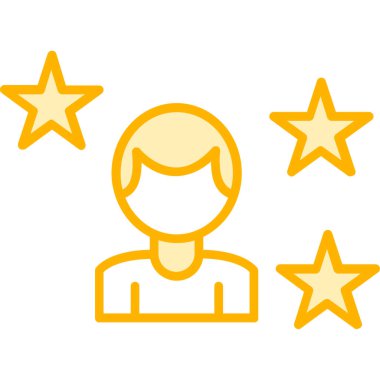 Müşteri geribildirim renk ikonu vektörü. Müşteri derecelendirme. izole edilmiş sembol çizimi