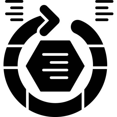 Modern bir simgenin vektör illüstrasyonu